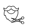 Beard trim icon