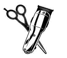 Scissors and clippers illustration